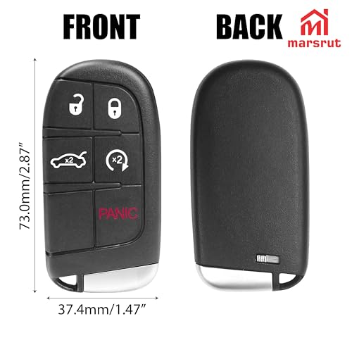 Mando Dodge Challenger 2019-2022 con 5 botones para reemplazo de llave 2