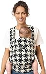 Momcozy Baby Carrier - Ergonomic, Cozy and Lightweight Carrier for 3-24 Months, Effortless to Put On, Ideal for Hands-Free Parenting, Enhanced Lumbar Support, Houndstooth