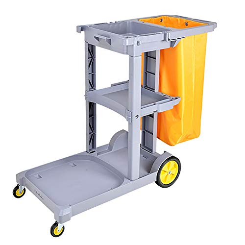 Chariots de nettoyage de conciergerie robustes sur roues