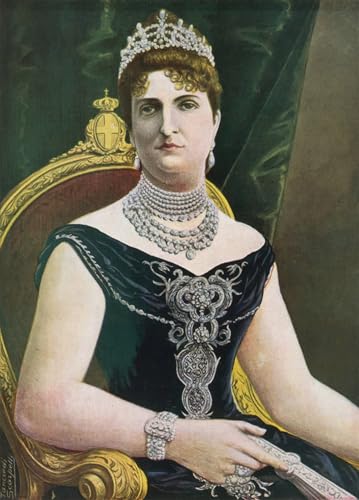 Art portrait Marguerite de Savoie sur toile de qualité musée