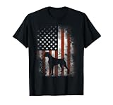 Boxer American Flag Shirt USA 4th of July Dog T-Shirt Gifts T-Shirt