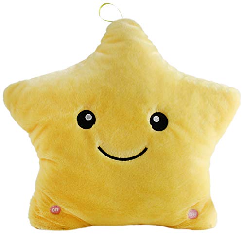 Bstaofy Glow Musical Twinkle Star Light up Lullaby Stuffed Toys Animated Soothe Kids Emotions Christmas Festival Gift for Toddlers, Yellow - Thumbnail 7