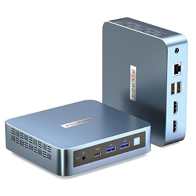 PELADN Mini PC,Twin Lake N150,16GB DDR4/512GB SSD,Type-C/Dual HD,Mini Desktop Computer,WiFi5 4K/60Hz Triple-Display USB3.2/BT4.2 Mini Computers