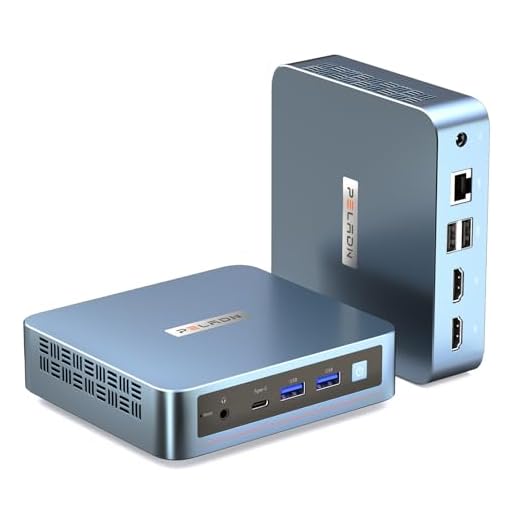 PELADN Mini PC, Twin Lake N150(Upgraded N100),8GB DDR4/256GB SSD,Type-C/Dual HD,Mini Desktop Computer,WiFi5 4K/60Hz Triple-Display USB3.2/BT4.2 Mini Computers for Home Business