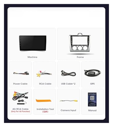 Navegador GPS Android 15 con sonido DSP y Carplay para renovar el Ford Focus 2004-2011 3
