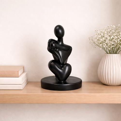 Image of CraftVatika Mother Hugging Baby Figurine, Mother Baby Statue Showpiece Gift, motherr Child Statue, Home Decor Items, House Warming Gifts Mother's Day, Baby Shower Gifts for Mom to be