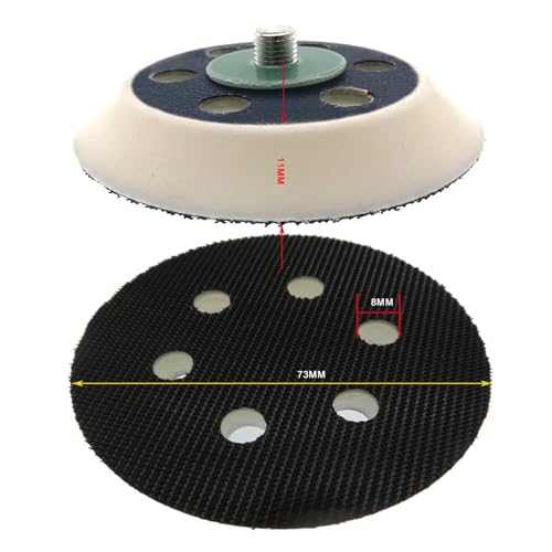 Support de ponceuse M8 3 pouces auto-agrippant pour éliminer les rayures de surface - 3