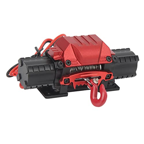 Winche eléctrico para coche RC, aluminio, doble motor miniatura 6