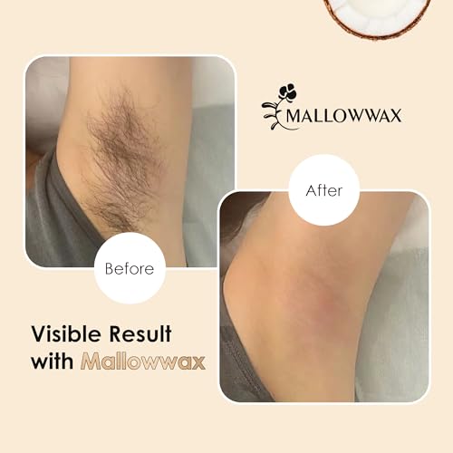 Image of Mallowwax Hard Wax Beads, 2LB Coconut Cream Wax for Sensitive Skin
