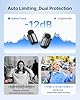 BOYA MINI 2 Microphone for iPhone 7-17 Andriod, 5g, 48kHz/24Bit, 100m, Wireless Lavalier Microphone with USB-C & Lightning Plug, Small Lapel Mic, 30h, Clip on Mic for Vlogging, Video Recording, Black #3