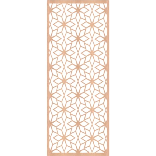 Image of 9 3 /8 inchW x 24 3 /8 inchH x 1 /4 inchT Lake Decorative Fretwork Wood Wall Panels, Alder