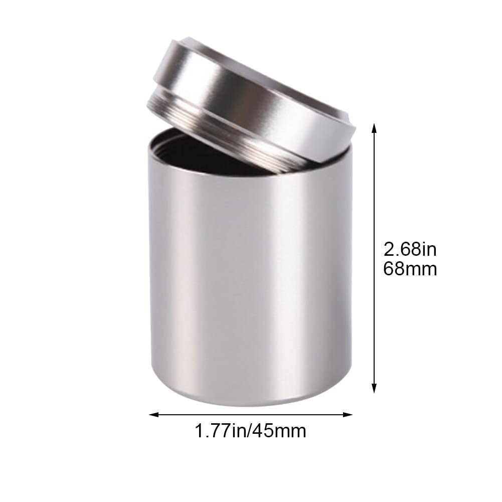 Aluminiowy słoik do przechowywania przenośny pojemnik odporny na zapachy pojemniki na butelki z pokrywkami na zioła przyprawy kawy herbaty