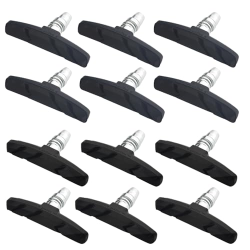 WMYCONGCONG 6 works Bike Brake Pads with Hex Nuts and Spacers Mountain Bike Brake Blocks for Cruiser MTB Mountain Bicycle