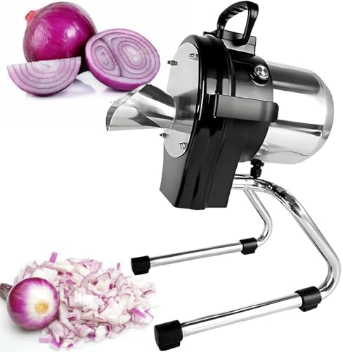 Electric Scallion Cutter 6000 RPM - Adjustable Thickness Vegetable Slicer (1-5mm) - Removable & Washable Parts - Multi-Function for Green Onion, Chili, Leek, and More