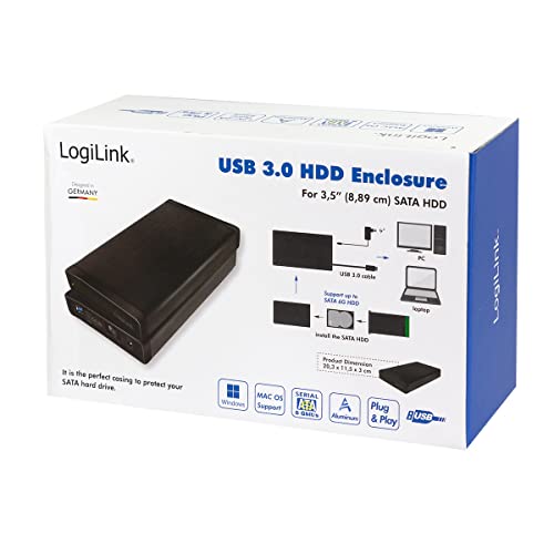 Cofre externo Logilink UA0284 USB 3.0 para disco 3.5" miniatura 6