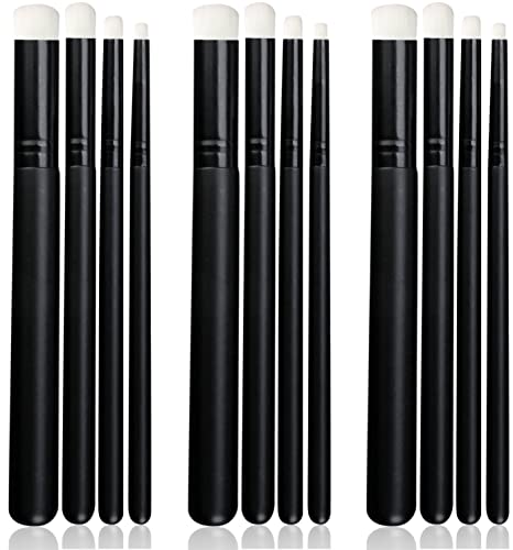 UNIMEIX Mini Blending Brushes for Card Making, Dry Miniature Painting Set Background Blender Paint Brushes Small Detailed Paint Watercolor Brushes (12 Pack)