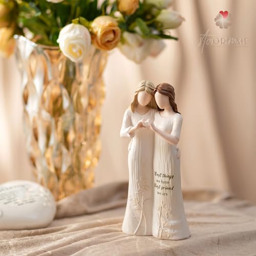 image for Storieme Best Friend Figurines - Friendship Bestie Gifts for Women - C