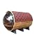 Outdoor Barrel Sauna for 4 Person, Hand Crafted from Premium Canadian Red Cedar, with Computer Control Panel, Stereo Speaker, and Panoramic Window - Curbside Delivery