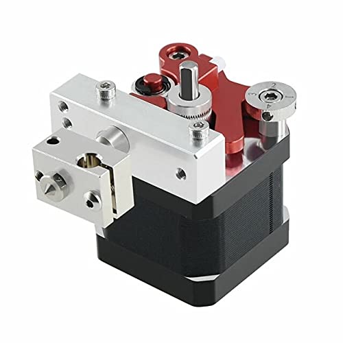 Lysee 3D Piezas y accesorios de impresora – Kit de modernización de extrusores de impresora 3D TPU Filamento flexible extrusor de rango corto para ABS/PLA/PETG/Soft 1.75 mm Filamento – (color: rojo y plateado)