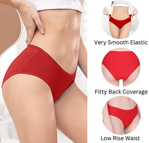 Image of Womens Underwear Lycra Cotton Panties Bikini Hipster Briefs Set for Ladies Teen Girls Comfortable Breathable Pack of 1