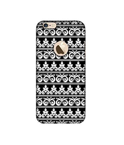 Image of Amazon Brand - Solimo Designer Two Different Patterns 3D Printed Hard Back Case Mobile Cover for Apple iPhone 6 / 6S (Logo Cut)