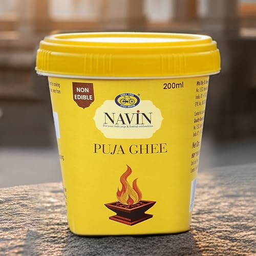 Image of Cycle Pure Navin Puja Ghee 200ml | Non-edible Ghee for Diyas /Lamps, Aarti & Rituals