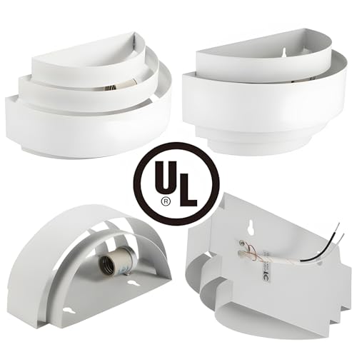 LightInTheBox Modern Wall Sconce Indoor Wall Light Fixture Half Moon Metal Wall Lamp White for Stair Hallway Home Theatre Bedroom (1PCS) - Thumbnail 5