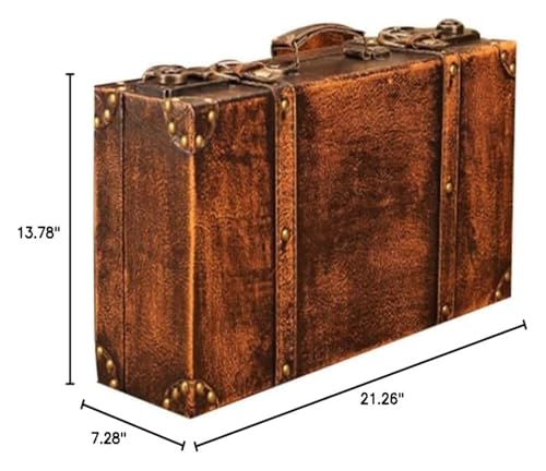 Maleta vintage decorativa para solucionar rincones vacíos 7