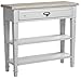 Baxton Studio Dauphine 31.5-inch W x 10-inch D Console Table, White and Light Brown (111-6028-HiT)