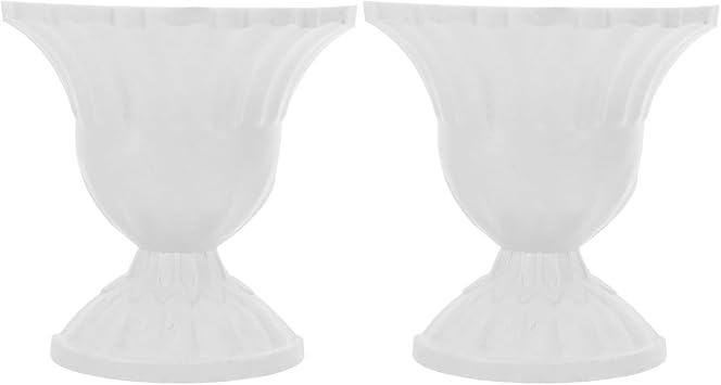 2pcs Wall-Mounted Vase, Vintage Decorative Half Vase for Dried Floral Arrangement, DIY Indoor Rustic White Flower Pot, French Style Room Decor for Living Room