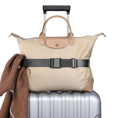 Travel Inspira Magnetic Quick-Release Travel Belt for Luggage Strap - Hands-Free Lightens Load Secures Multiple Bags Adjustable & Lightweight for Effortless Travel
