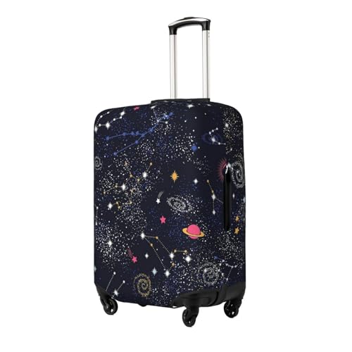Constellation Star Clusters Galaxies Print Luggage Suitcase Covers Elastic Washable Luggage Protector Luggage Covers For Suitcase2