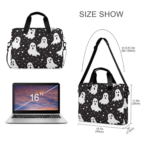 Funda para portátil ALAZA con diseño de lunares, portátil 13-15.6 pulg miniatura 4