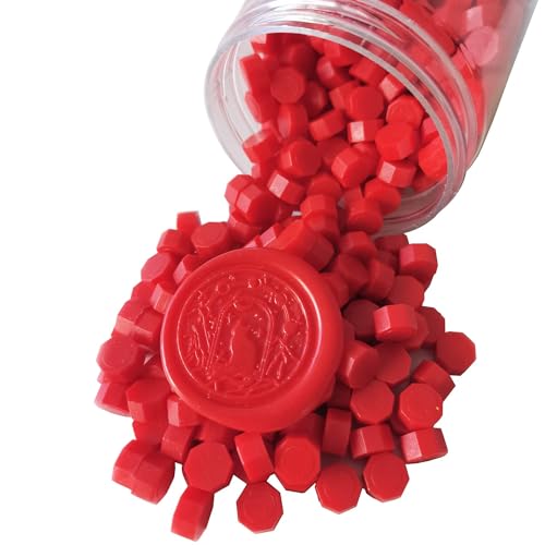 ieron 200 Pieces Octagon Sealing Wax Beads Sticks Sealing Wax Beads for Wax Stamp Sealing Ideal for Sealing Letters Envelopes - Image 3