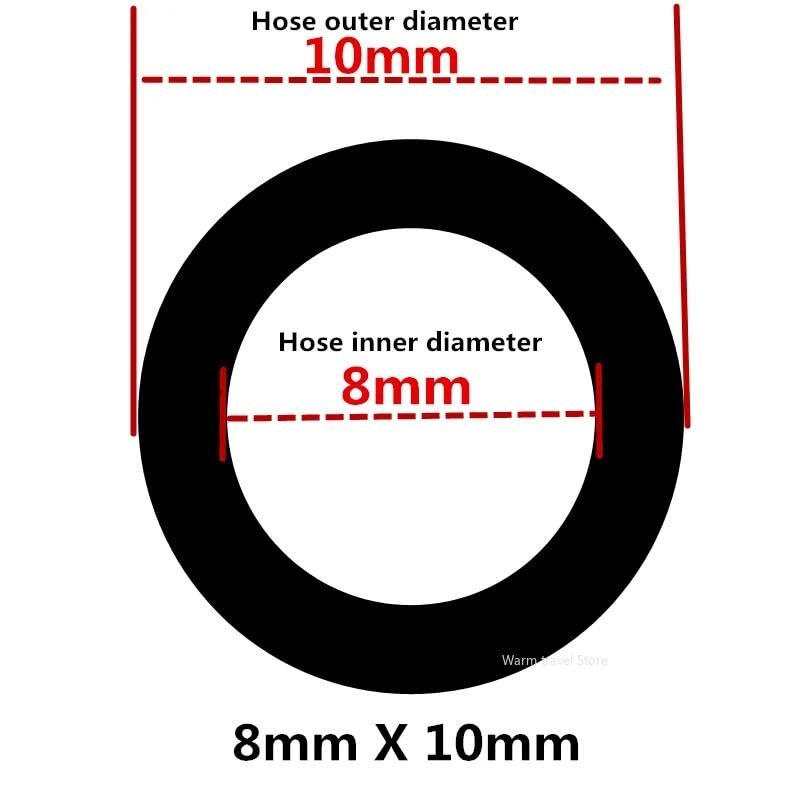 Schlauch PVC-Rohr, transparentes Wasserrohr, 8 mm, Rohre, Schläuche, Aquarienschläuche, Wasserpumpenschläuche, Gartenschlauch, 5 Meter, 10(Transparent 8mm X 10mm,15 meters)