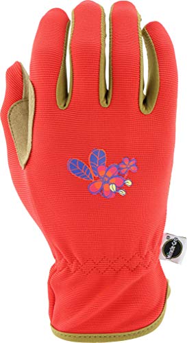 Miracle-Gro MG86201 Synthetic Leather Palm Gloves – [Orange, Medium/Large], Touchscreen Compatible - image 6