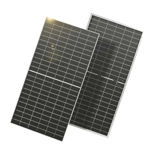 Image of Renogy Solar Panels, N-Type Bifacial Solar Panel 590W 2PCS Monocrystalline PV Module Work with 12V 24V Solar Panel 16BB 25% Cell Efficiency IP68 for Homes Rooftop Garden Farm On/Off Grid Systems
