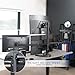 VIVO Quad Monitor 13 to 32 inch LED LCD Freestanding Desk Stand, 3 Plus 1 Articulating VESA Computer Mount, Holds 4 Screens, Fully Adjustable for Home Office Workstation, Black, STAND-V104F