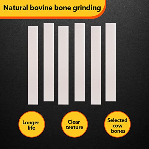 6Pcs Classic Guitar Parts, Bone Guitar Nut Blanks Bone Bridge Saddle Nuts Acoustic/Classic Guitars Replacement Parts Performance Accessories Nut Bone 60X10X6Mm Ukulele Guitar Saddle #TOP4