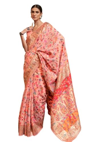 Image of SWORNOF Womens Kanjivaram Banarasi Silk Saree Kanchipuram Patola saree