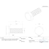 Class 10.9 Steel Cap Screw, Plain Finish, Hex Head, External Hex Drive, Meets DIN 933/ISO 898, 16mm Length, Fully Threaded, M6-1 Metric Coarse Threads (Pack of 100)