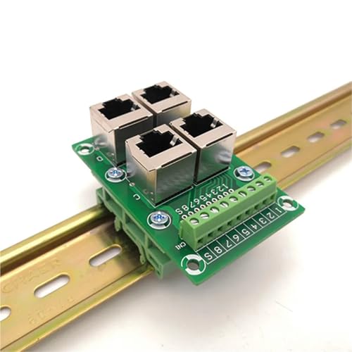 Bloque de terminales RJ45 8P8C con placa de distribución de 4 vías 5