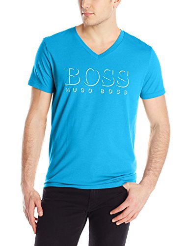 BOSS Hugo Men's UPF 50+ V-Neck Swim Shirt