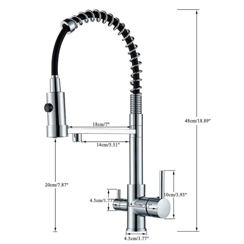Purification de l'eau par robinet de cuisine noir et mitigeur - 3