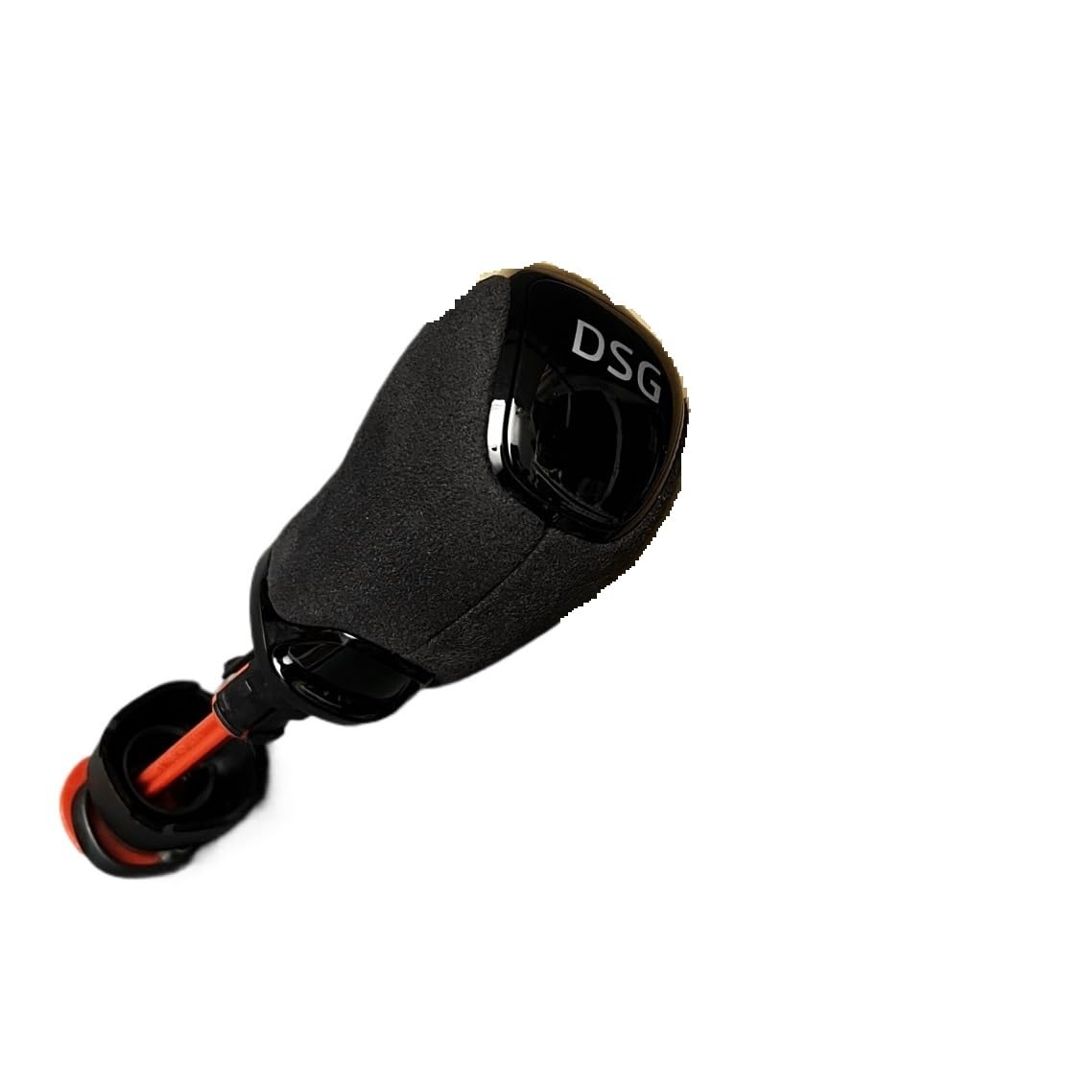 ZJHYGMD for Skoda for Octavia for Superb for Yeti DSG Gear Shift Knob Head Handball Leather for Cr Accessories(Black Suede Leather)