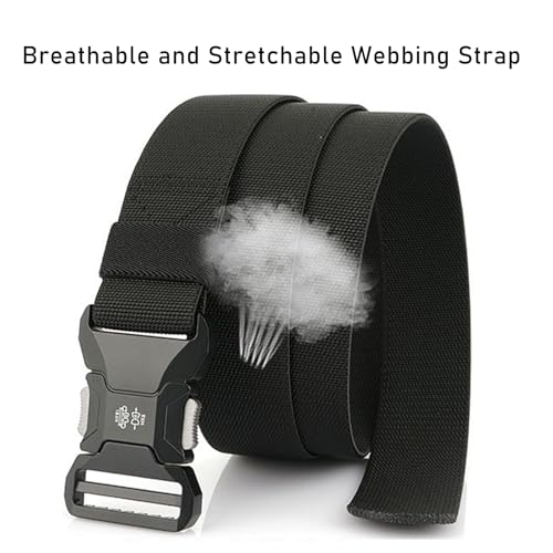 Stretch Tactical Belts for Men Military Work Rigger Hiking 1.5" Wide Elastic Web Quick Release Belt3