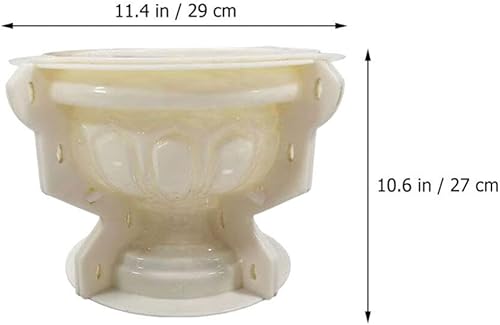 Miniatura 2 de SEWACC Moldes para macetas de hormigón, maceta para hormigón, suculenta, jarrón, cactus, portavelas, caja de almacenamiento, molde de yeso, resina