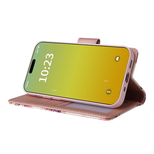 Étui portefeuille iPhone 15 Plus en cuir pour vos déplacements urbains