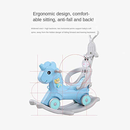 YWSZJ Baby Ride on Toys 2 In 1 Kinder Schaukelpferd Kinderwagen Kinder Schaukelstuhl Reiten Pferd Kinderzimmer Kleinkind… – Bild 6