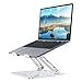 Produktbild AKSEA Laptopständer, ergonomischer Höhenverstellbarer Mehrwinkel-Computerständer, Verstellbarer Aluminium-Notebookhalter Kompatibel mit alle 11-17 inches MacBook/Laptop/Notebook-Computer (Silber01)